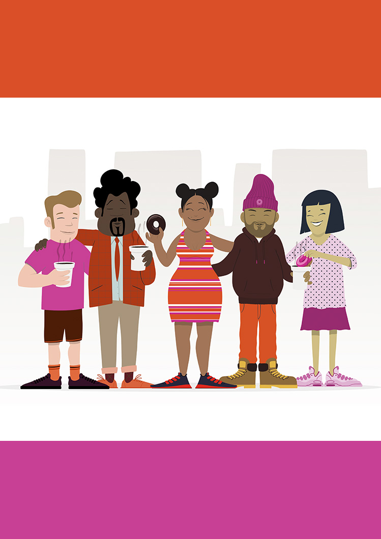 Ajuste del esquema de color para asegurar cohesión del conjunto en campaña de redes.