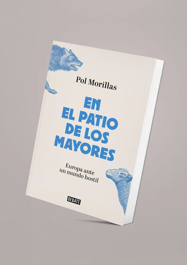 Aplicación del cordero junto al lobo en la cubierta final, integrados en el mismo lenguaje de grabado.