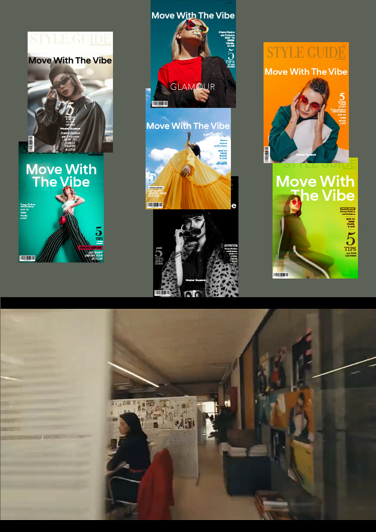 Portadas de revista ficticia creadas como props para set (Hyundai): retícula, titulares y acabados coherentes.